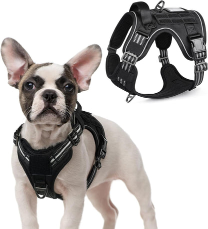 MOLLE Tactical No-Pull Dog Harness, Medium to Large