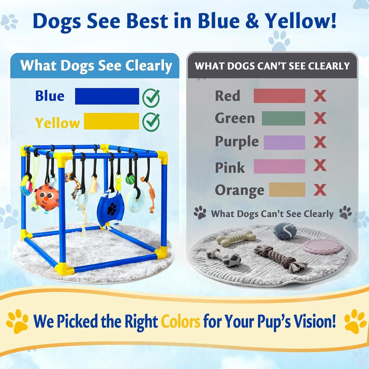 Interactive Puppy Play Gym with 16 Toys