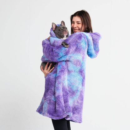 Berrylicious pink Fluffdreams fleece blanket dog hoodie - view 5