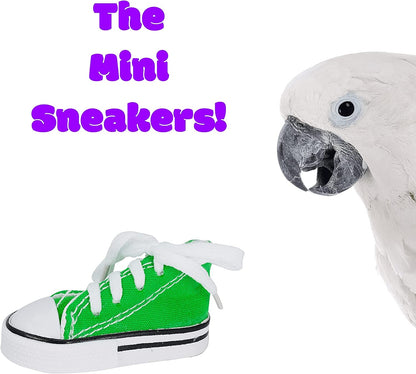 Mini Sneaker Foot and Beak Bird Toys, 12 Pack