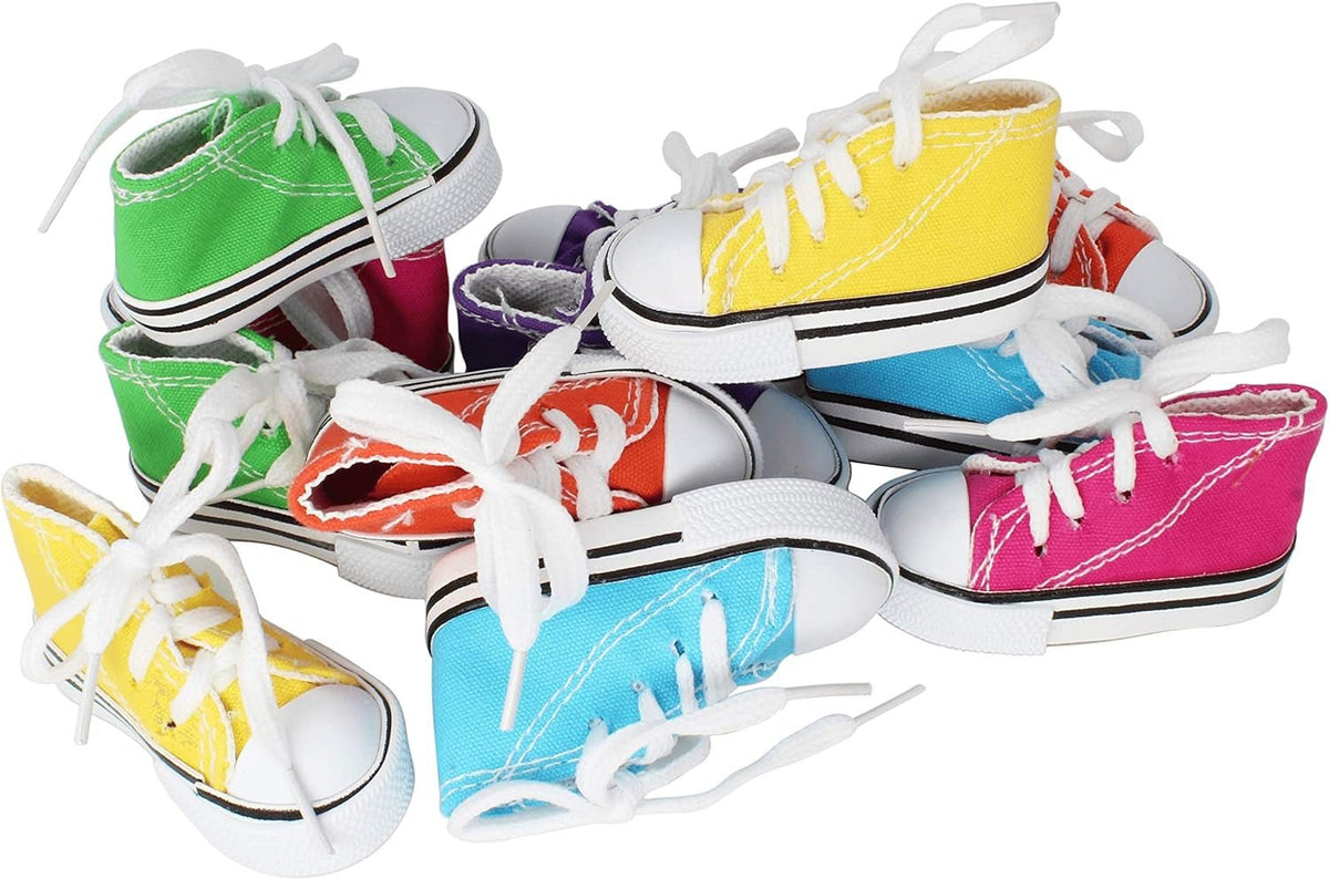 Mini Sneaker Foot and Beak Bird Toys, 12 Pack