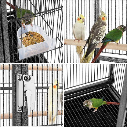 54 in Wrought Iron Play Stand for Large Parrots