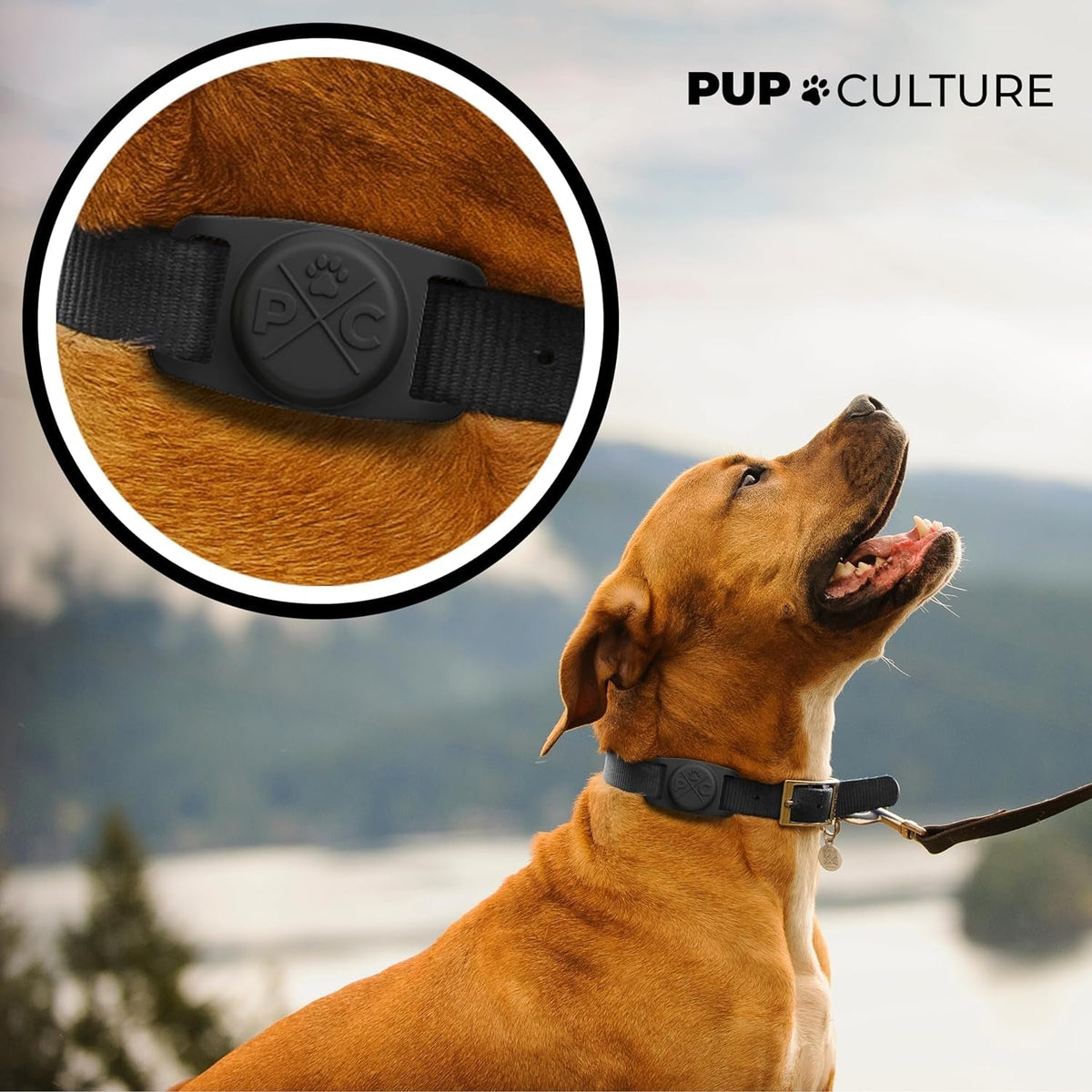 AirTag Dog Collar Holder, Extra-Durable & Lightweight