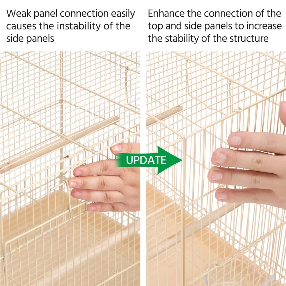 30 in Flight Cage with Slide-Out Tray and Wood Perches