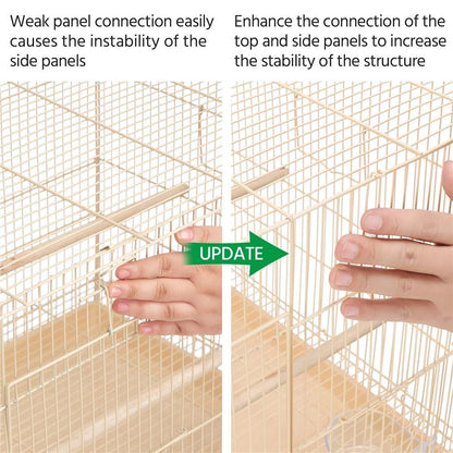 30 in Flight Cage with Slide-Out Tray and Wood Perches