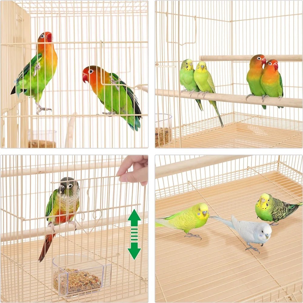 30 in Flight Cage with Slide-Out Tray and Wood Perches