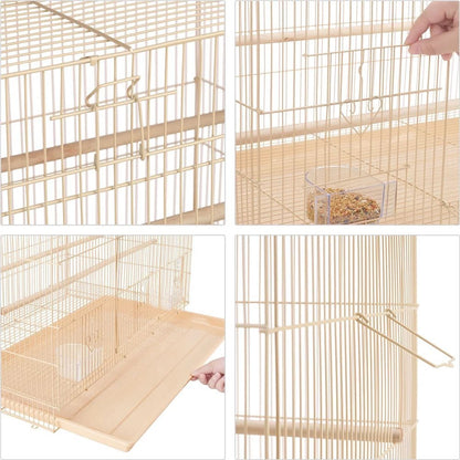 30 in Flight Cage with Slide-Out Tray and Wood Perches