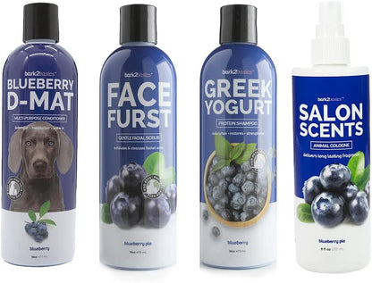 Blueberry Grooming Bundle, Shampoo, Conditioner and Spray