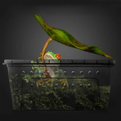 Portable Stackable Reptile Terrarium, Medium, Black