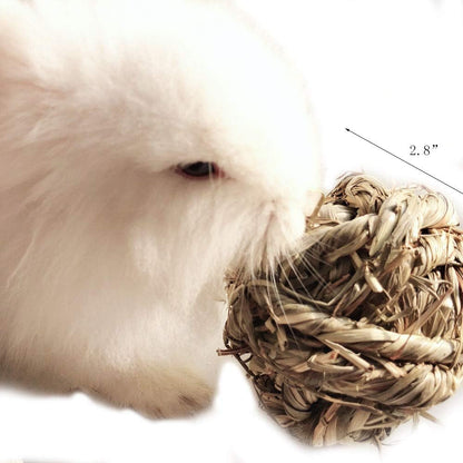 Timothy Grass Chew Balls for Rabbits, Hamsters & Guinea Pigs