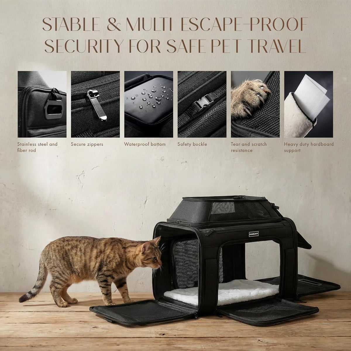 Expandable Airline-Approved Soft Pet Carrier