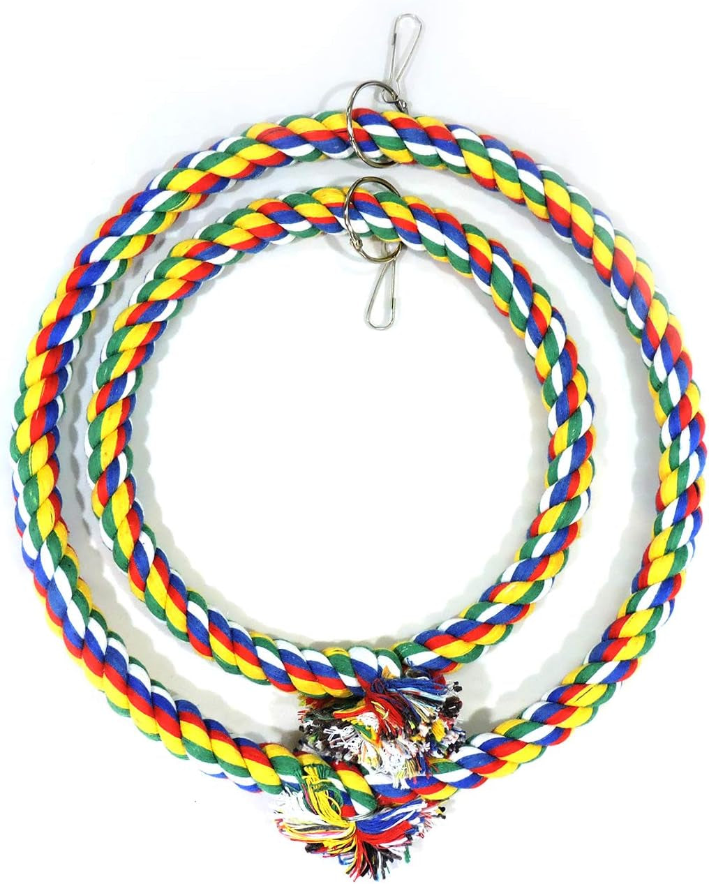 Cotton Rope Bird Swing for Budgies and Small Parrots