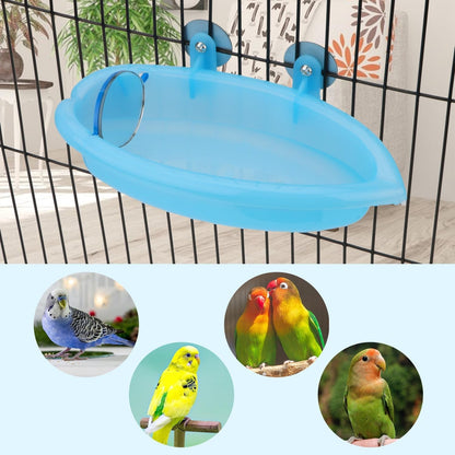 Portable Bird Bath with Mirror