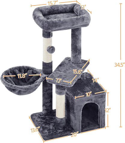 34 in Cat Condo with Extra Scratch Boards