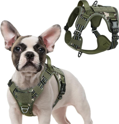 MOLLE Tactical No-Pull Dog Harness, Medium to Large