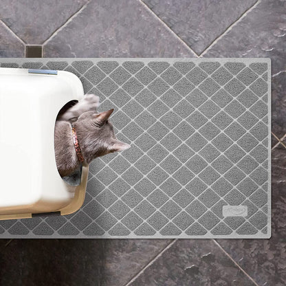 Non-Slip Cat Litter Mat with Waterproof Backing, 35 x 23 in