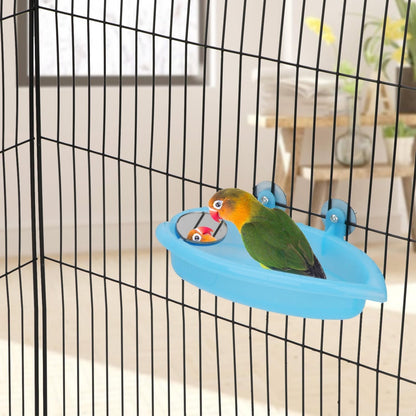 Portable Bird Bath with Mirror