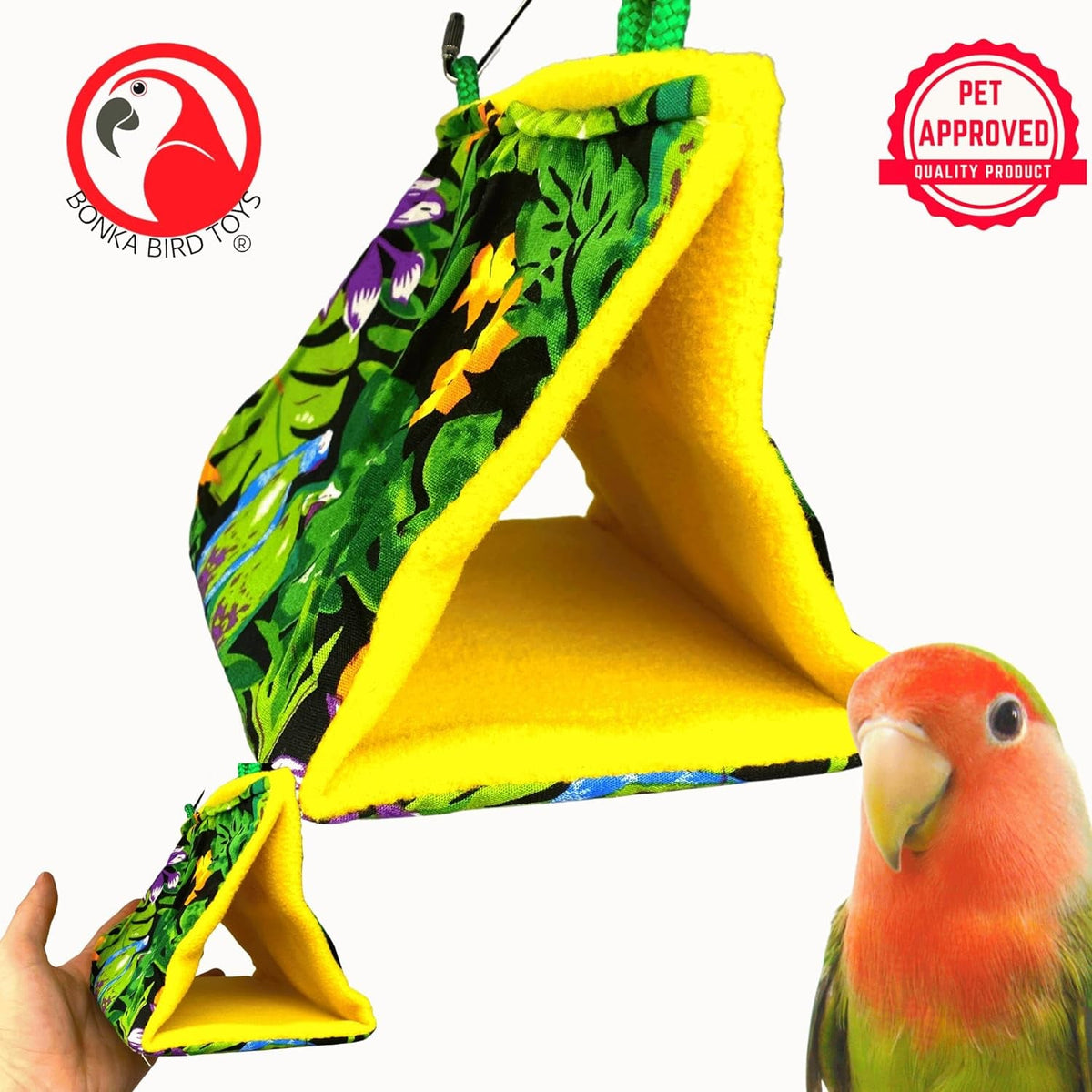 Small Fabric Happy Hut Bird Tent