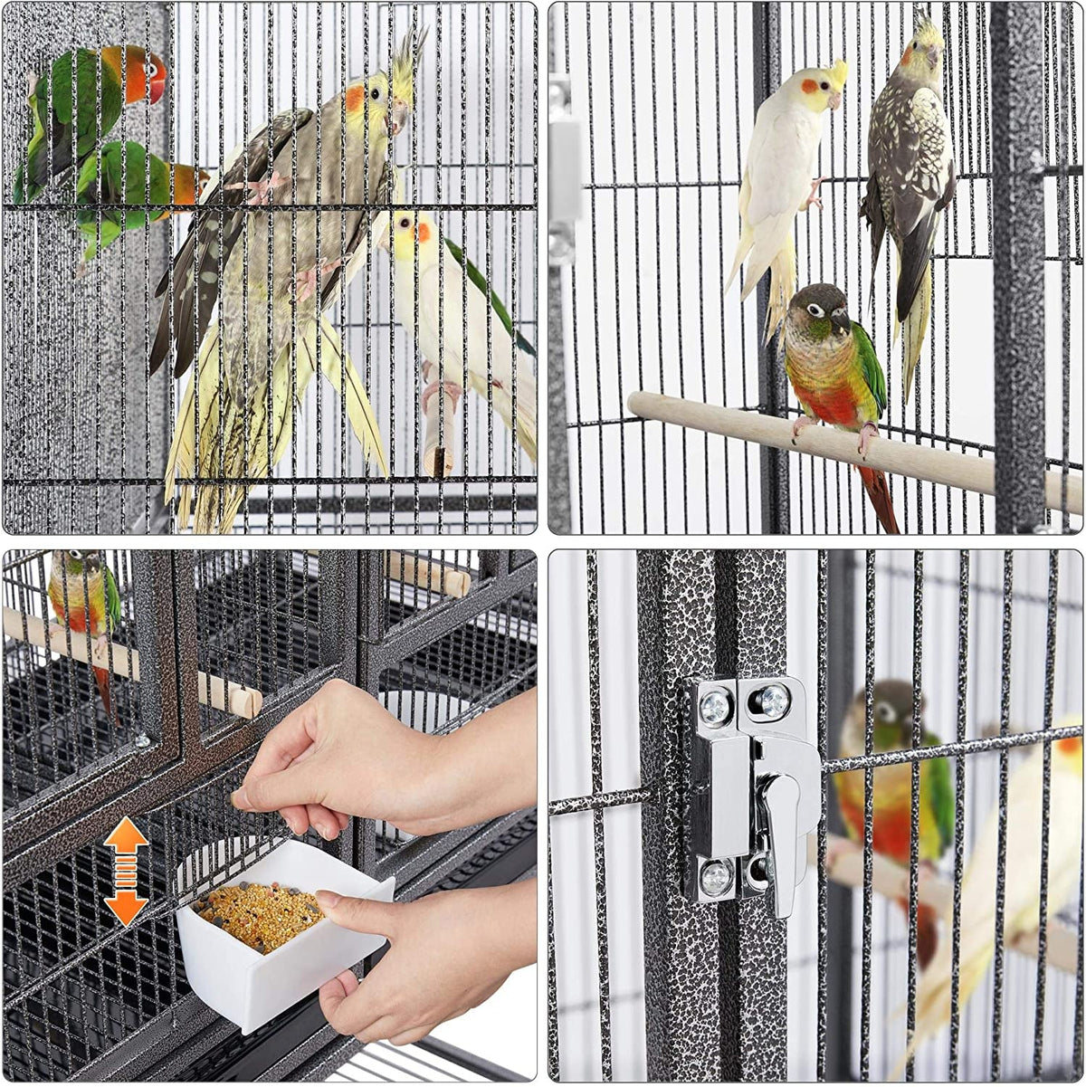 41.5 in Stackable Divided Bird Breeder Cage