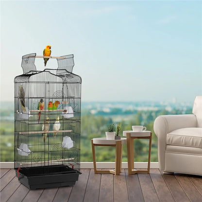 41 in Open Top Birdcage with Slide-Out Tray