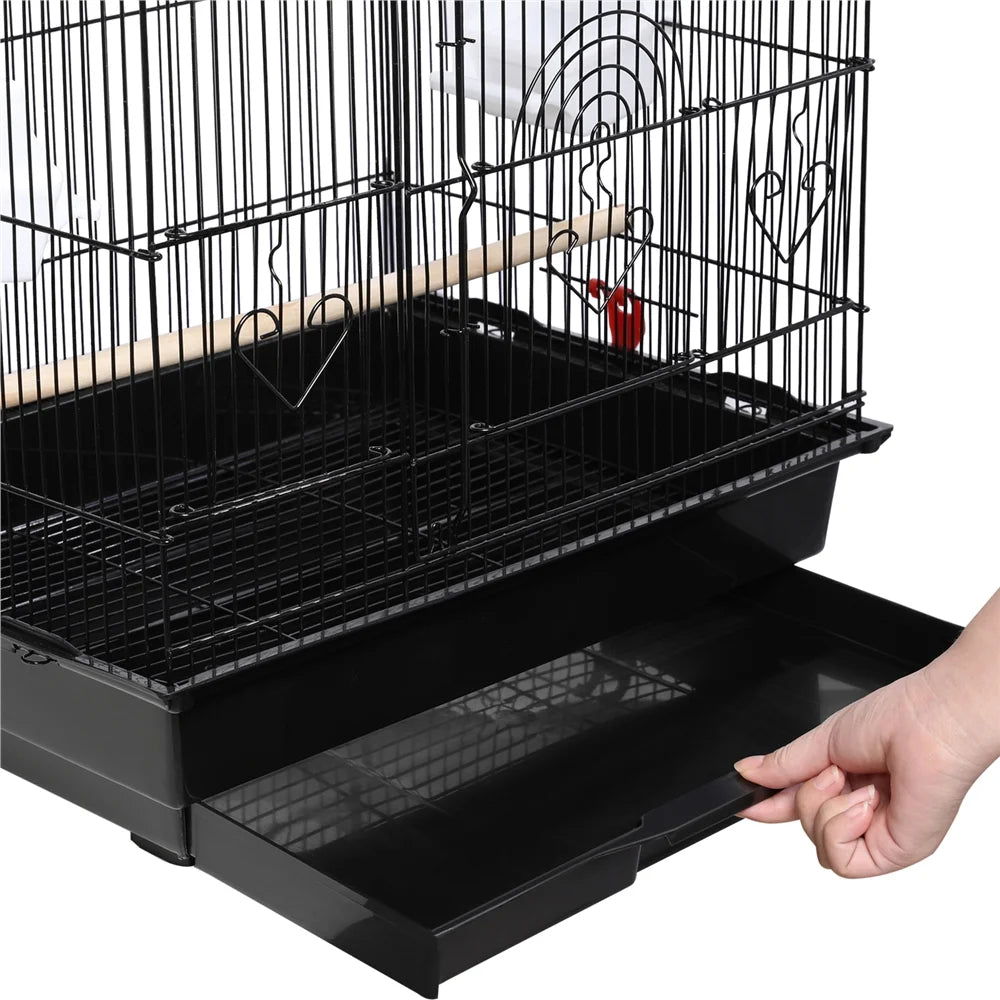41 in Open Top Birdcage with Slide-Out Tray