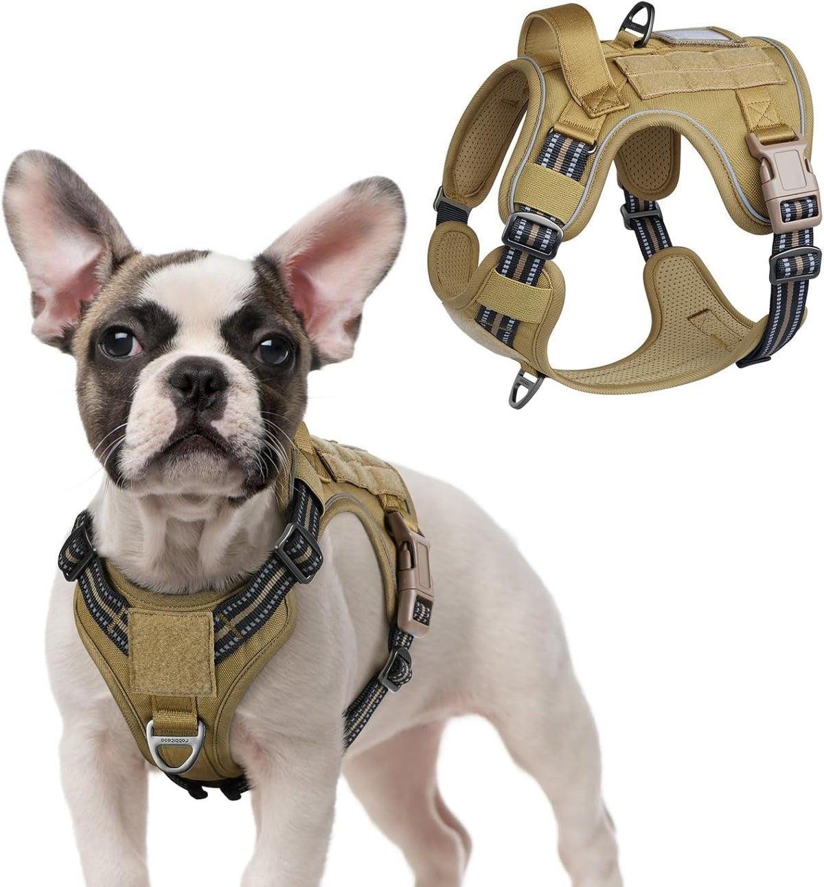 MOLLE Tactical No-Pull Dog Harness, Medium to Large
