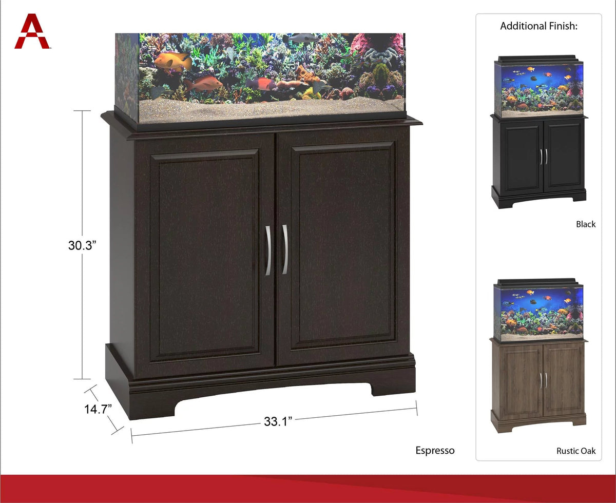 Alta Vista Aquarium Stand, 29-37 Gallon, Rustic Oak
