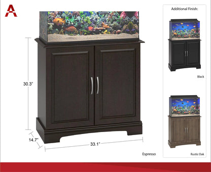 Alta Vista Aquarium Stand, 29-37 Gallon, Rustic Oak