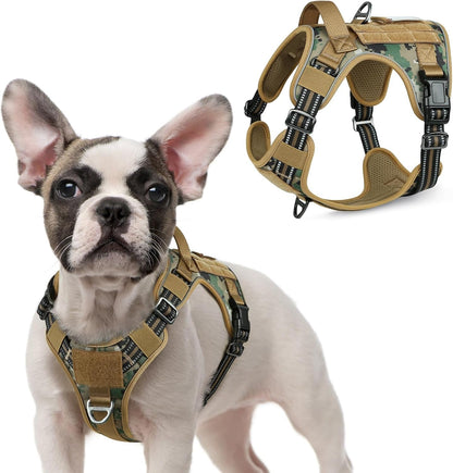 MOLLE Tactical No-Pull Dog Harness, Medium to Large