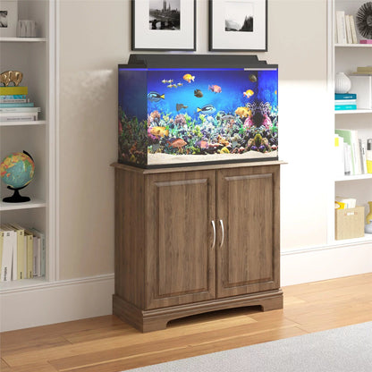 Alta Vista Aquarium Stand, 29-37 Gallon, Rustic Oak