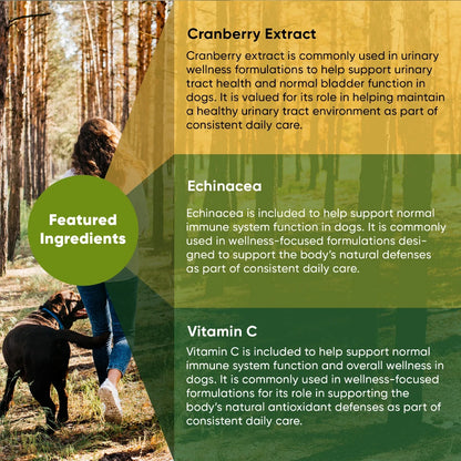 Cranberry, Echinacea & Vitamin C Supplement for Dogs