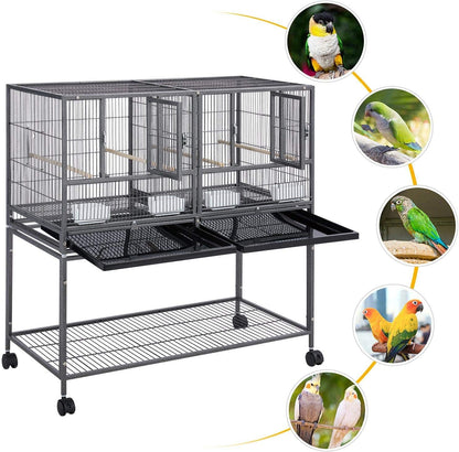 41.5 in Stackable Divided Bird Breeder Cage