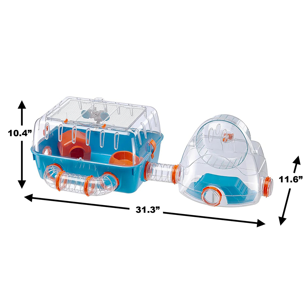 Combi 2 Starter Hamster Cage with Accessories, Blue
