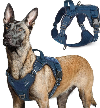 MOLLE Tactical No-Pull Dog Harness, Medium to Large