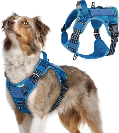 MOLLE Tactical No-Pull Dog Harness, Medium to Large