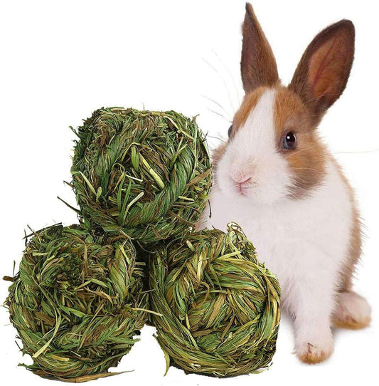 Timothy Grass Chew Balls for Rabbits, Hamsters & Guinea Pigs