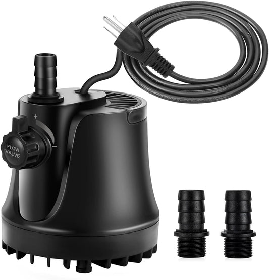 Submersible Aquarium Water Pump with Adjustable Flow