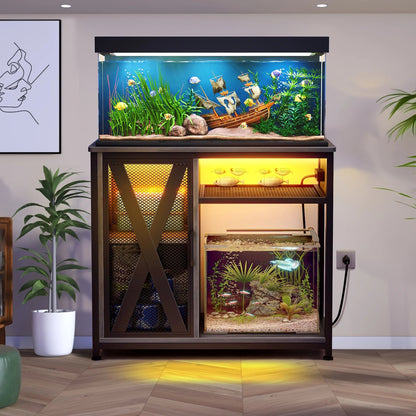 Aquarium Stand with Power Outlets, 40-50 Gallon