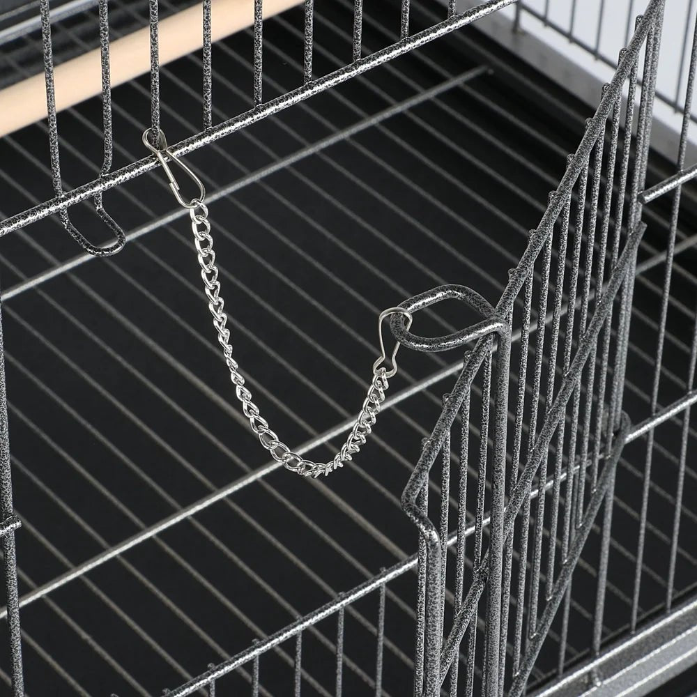 52 in Rolling Bird Cage with Storage Shelf