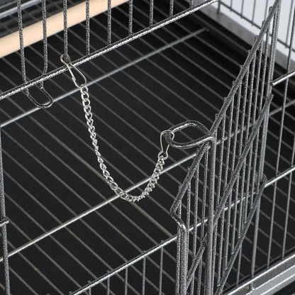 52 in Rolling Bird Cage with Storage Shelf