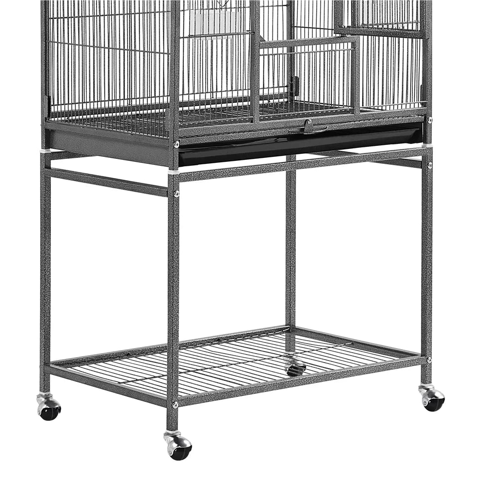 53.7 in Rolling Bird Cage with Stand
