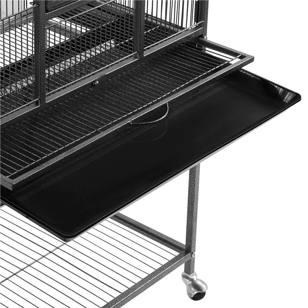 53.7 in Rolling Bird Cage with Stand