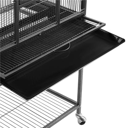 53.7 in Rolling Bird Cage with Stand
