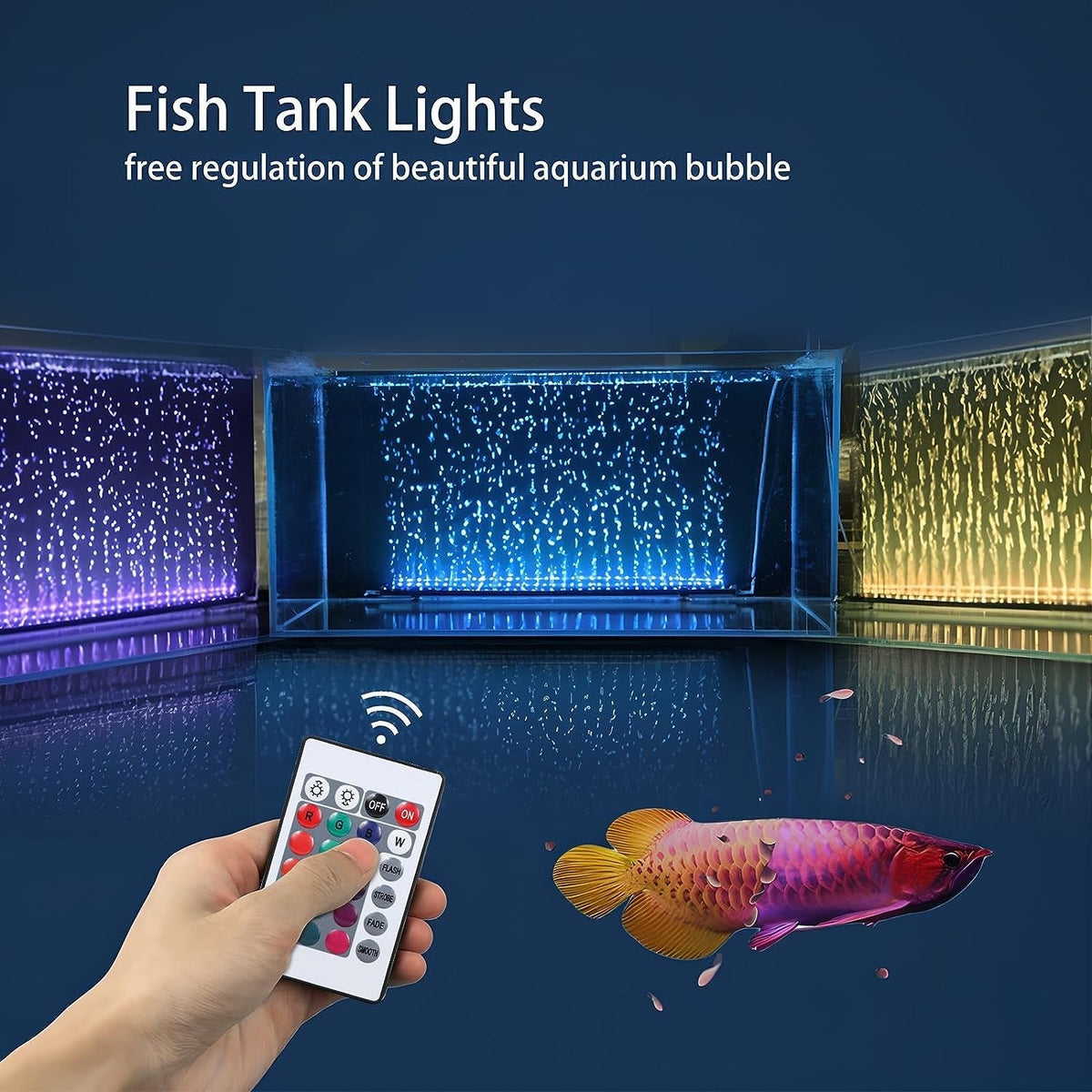 RGB Aquarium Light with Air Bubble Outlet