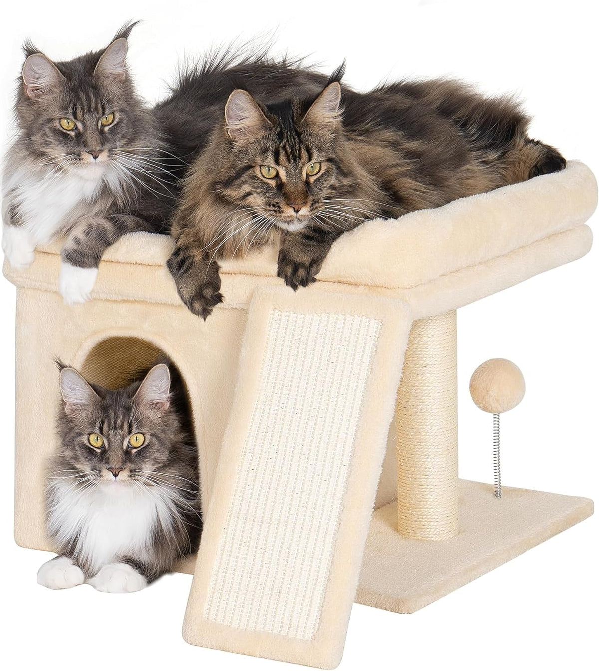 24 in Cat Tower with Perch, Condos and Scratching Post