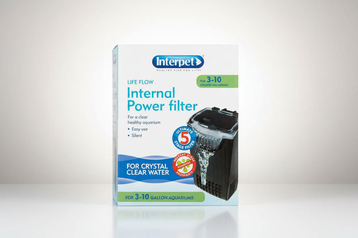 Internal Power Aquarium Filter with 3 Cartridges