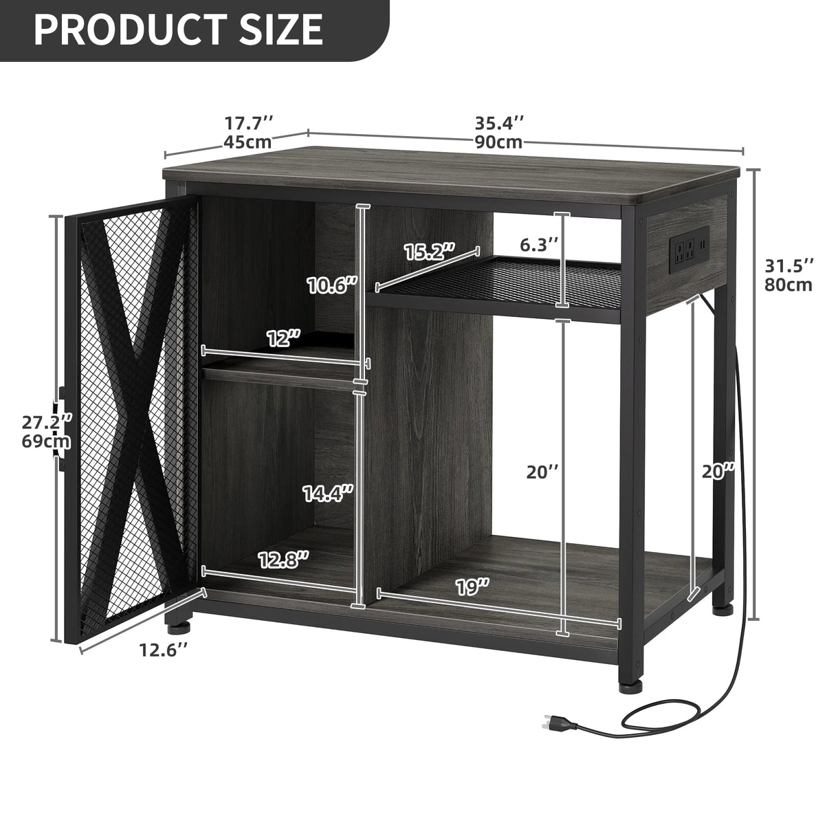 Aquarium Stand with Power Outlets, 40-50 Gallon