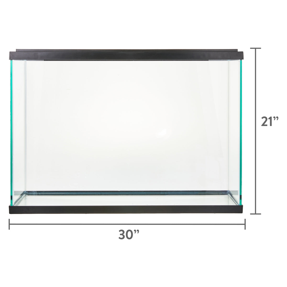 29 Gallon Glass Aquarium Starter Kit, Black