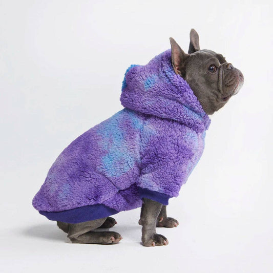 Berrylicious pink Fluffdreams fleece blanket dog hoodie