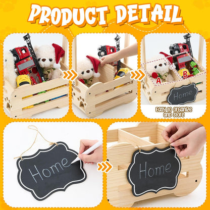 Wooden Dog Storage Organizer with Clothes Rack, 20 in